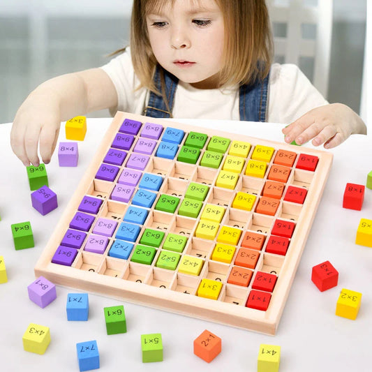 Educational learning toys set to prepare for school: eco-friendly math puzzle, arithmetic and color learning
